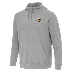Antigua Heather Gray Hoodie with Embroidered Emblem
